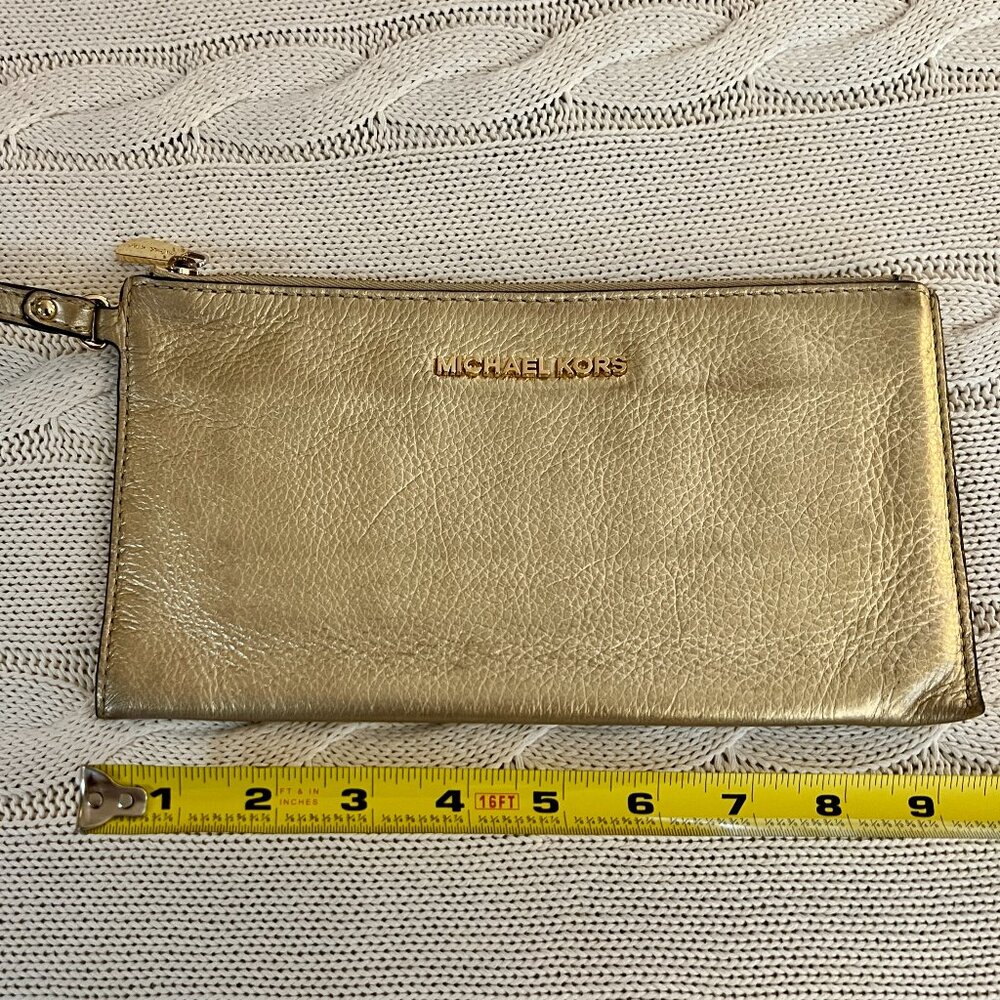 Michael Kors Gold Clutch
